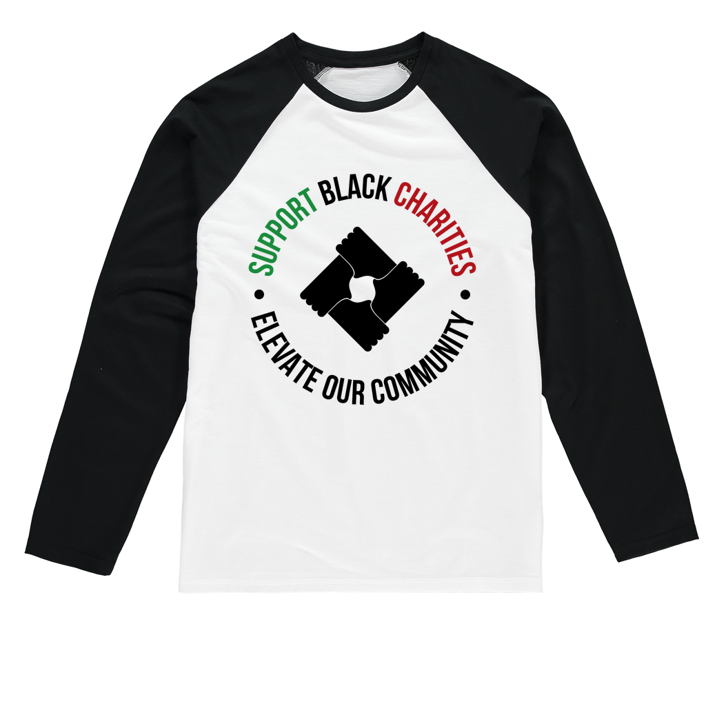Support Black Charities Sublimation Baseball Long Sleeve T-Shirt